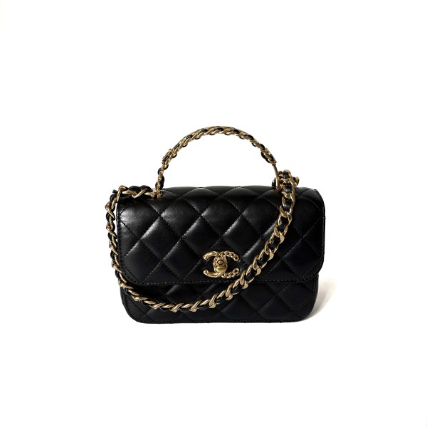 Chanel 23B Mini Flap Bag with Two-Tone Handle